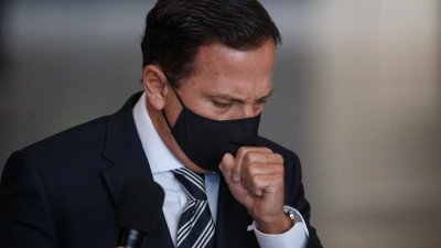 Recentemente, o presidente Jair Bolsonaro, adversrio poltico de Doria, ironizou a candidata a vacina chinesa que est sendo testada pelo Butantan Imagem: 27.jul.2020 - Ettore Chiereguini/Agif - Agncia de Fotografia/Estado Contedo
