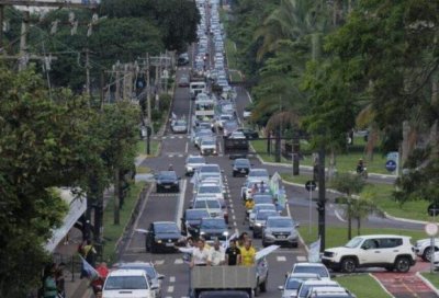 Carreata na eleio de 2018 em Campo Grande (Foto: Divulgao)