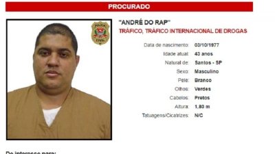 Andr do Rap, apontado um dos lderes do PCC, foi includo em lista de mais procurados pela Polcia Civil de So Paulo Imagem: Reproduo
