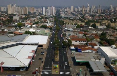 Imagem area da Mato Grosso a partir da Cear, sentido Centro (Foto: Chico Ribeiro)