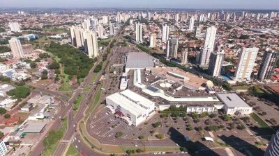 Imagem panormica de Campo Grande (Foto: Gabriel Marchese)