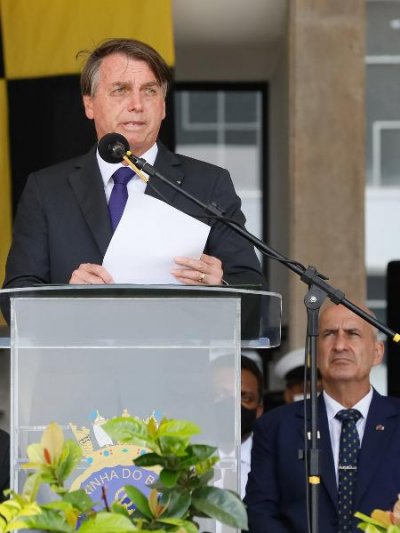 O presidente Jair Bolsonaro (sem partido) em cerimnia da Marinha no Rio de Janeiro Imagem: Isac Nobrga/PR