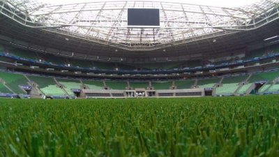 Allianz Parque, o estdio do Palmeiras, substituiu a grama natural pela sinttica no comeo de 2020. (Imagem: Divulgao/Allianz Parque)