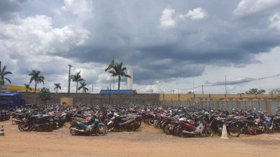 So 84 motocicletas disponveis. (Foto: Detran)