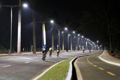 Avenida Dr. Fadel Tajher Iunes, quando foi inaugurada em 2018. (Foto: Divulgao | PMCG)