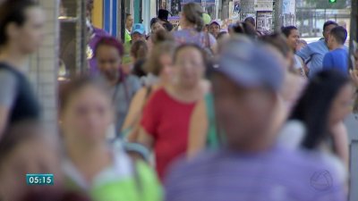 Pessoas na rua, Campo Grande, MS  Foto: Reproduo/ TV Morena