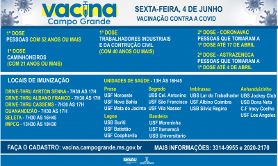 Nesta sexta-feira, dia 04 de junho