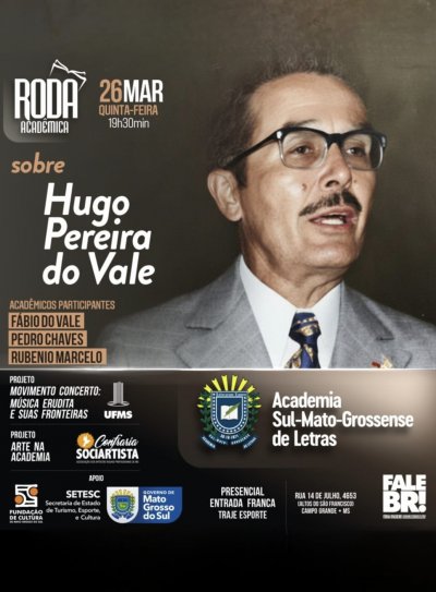 Hugo Pereira do Vale � homenageado na Roda Acad�mica da ASL